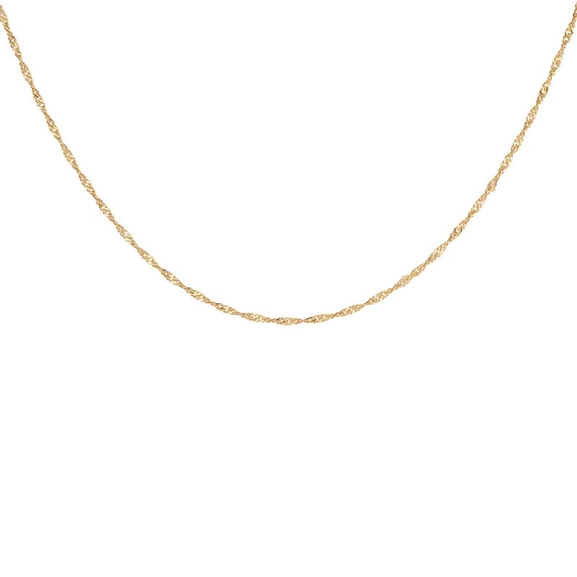 Letters Singapore Necklace Gold -CU Jewellery - Snabb frakt & paketinslagning - Nordicspectra.se
