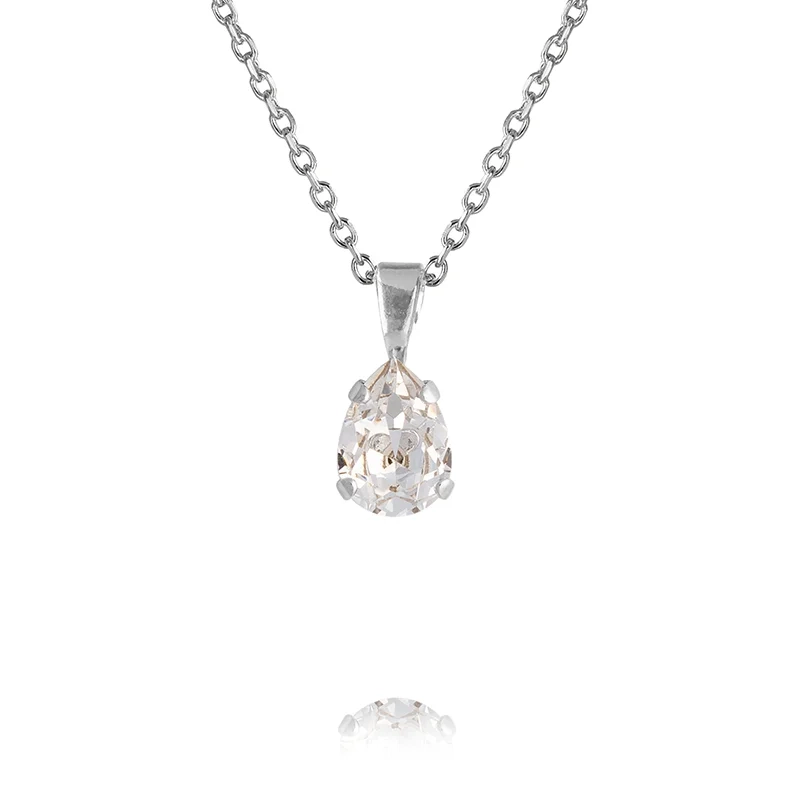 Caroline Svedbom - Flower Girl Necklace Rhodium Crystal (Kids)