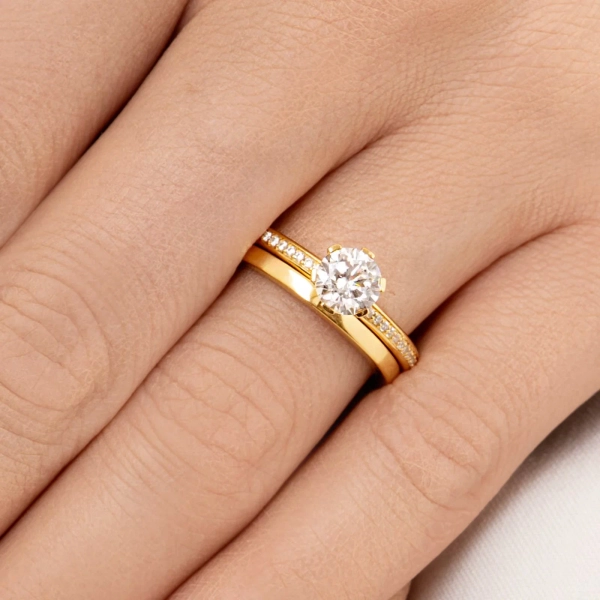 High On Love & Stars Ring 1.0 ct Gold