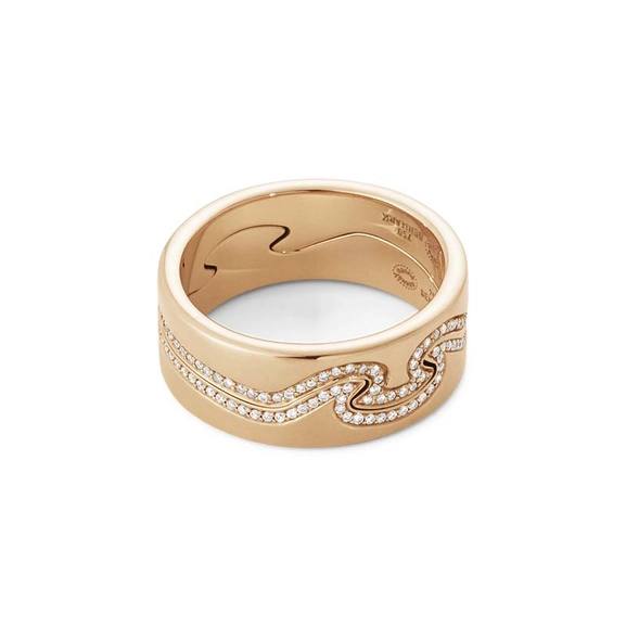 Fusion Zwei Teile Ring RG/RG/Diamant von Georg Jensen, Schneller Versand - Nordicspectra.de