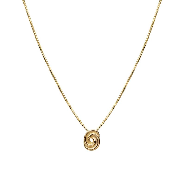 Loop Bun Necklace 42-47 Gold -CU Jewellery - Snabb frakt & paketinslagning - Nordicspectra.se