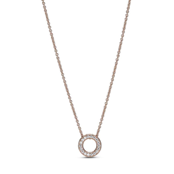 Halsband med Pandoras Logotyp Rosé - PANDORA - Snabb frakt & paketinslagning - Nordicspectra.se