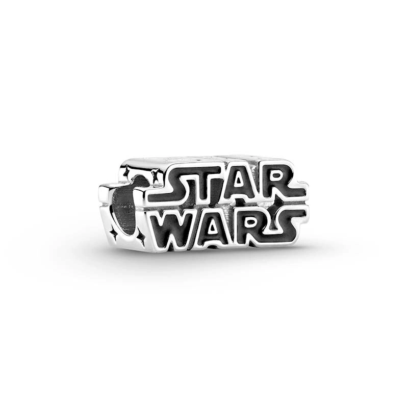 PANDORA - GlĆ¤nsande Berlock med Star Wars-logotyp Silver