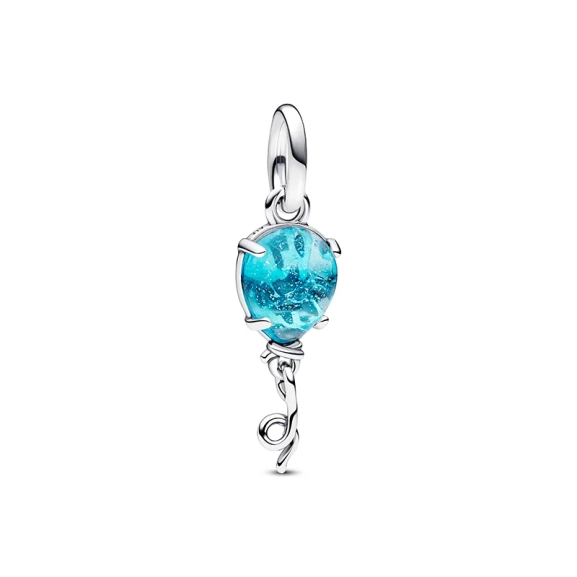 Blauer Murano-Glas Ballon Charm-Anhänger - PANDORA - Nordic Spectra