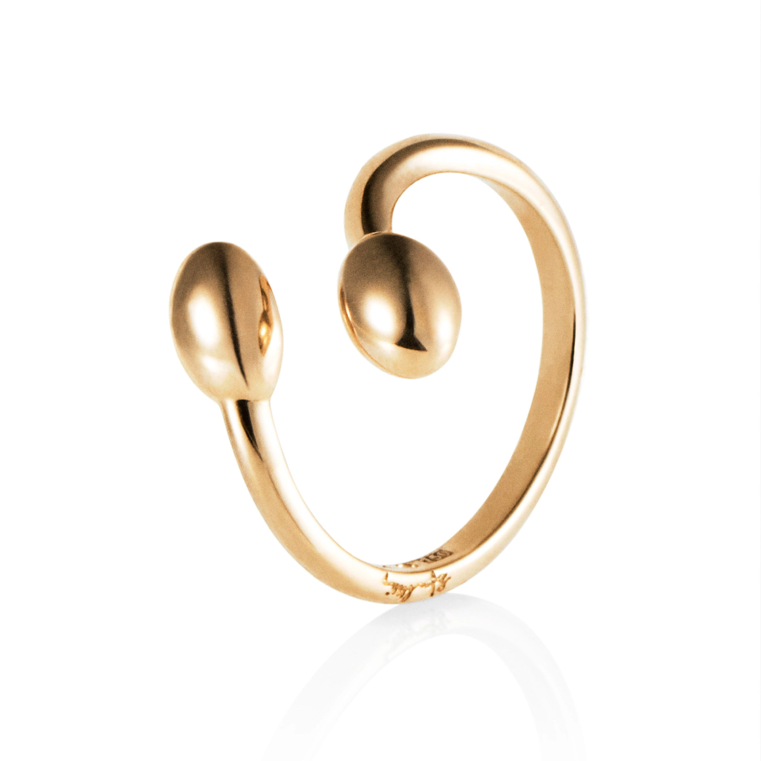 Efva Attling – Love Bead Twin Ring Gold