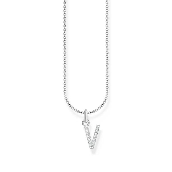 Kette mit Buchstaben-Anhänger V - Thomas Sabo - Nordic Spectra