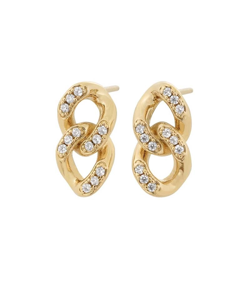 Edblad - Sonata Pavé Studs Gold