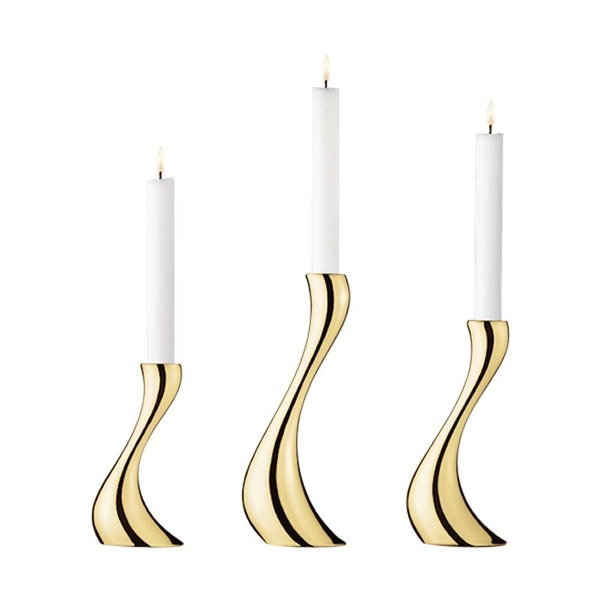 Cobra Ljusstake 3 pack Guldpläterad - Georg Jensen Living - Snabb frakt & paketinslagning - Nordicspectra.se