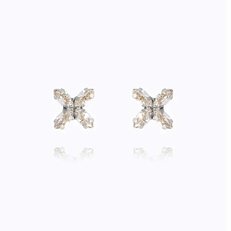 Caroline Svedbom - Crystal Mini Star Earrings Rhodium Crystal