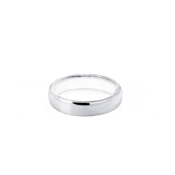 1946 Ring Välvd 5 mm Vitguld - Nordic Spectra - Förstärker livets stora händelser - Nordic Spectra