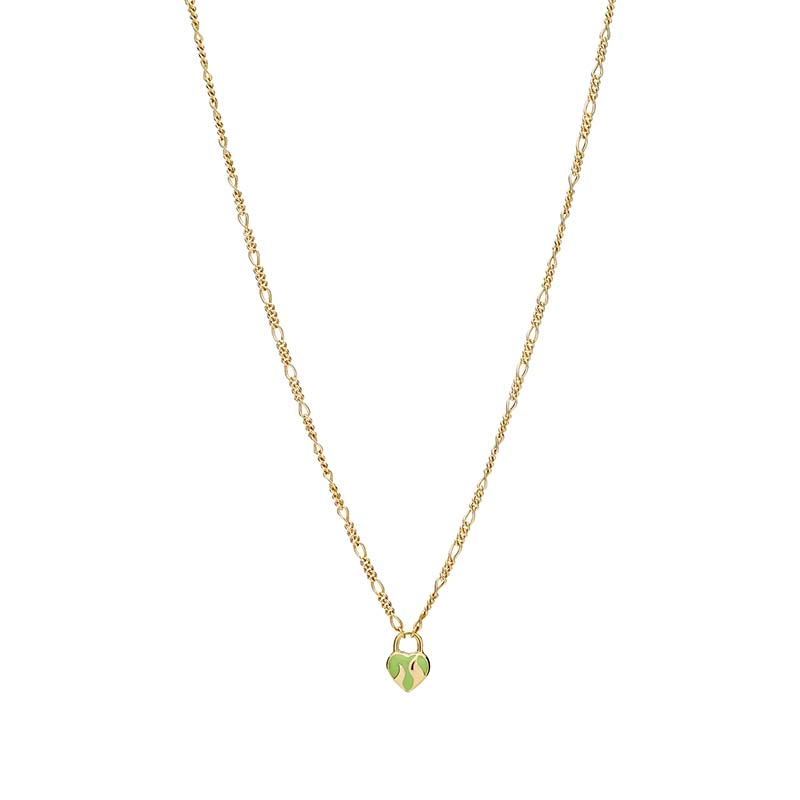 Maria Black - Halo Necklace Green Gold