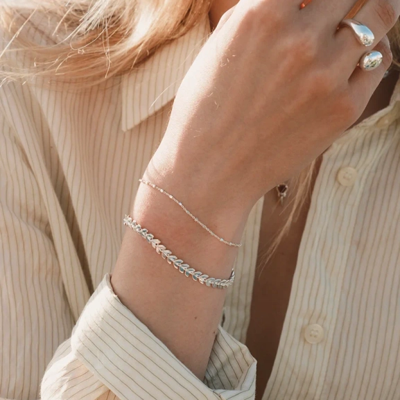 Sheer Station Bracelet Silver - Syster P - Snabb leverans & Gratis paketinslagning - Nordic Spectra