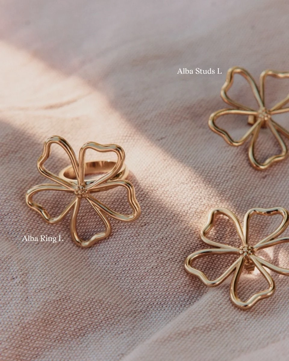 Alba Studs L Gold – stora