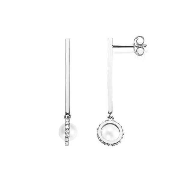 Little Day Pearl & Stars Earrings White Gold - Efva Attling örhängen - Snabb frakt & paketinslagning - Nordicspectra.se