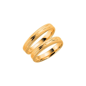 282-4 Gold - Wedding & engagement rings - Schalins - Scandinavian design - Nordic Spectra