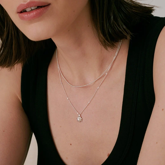 Sheer Doria Necklace Silver