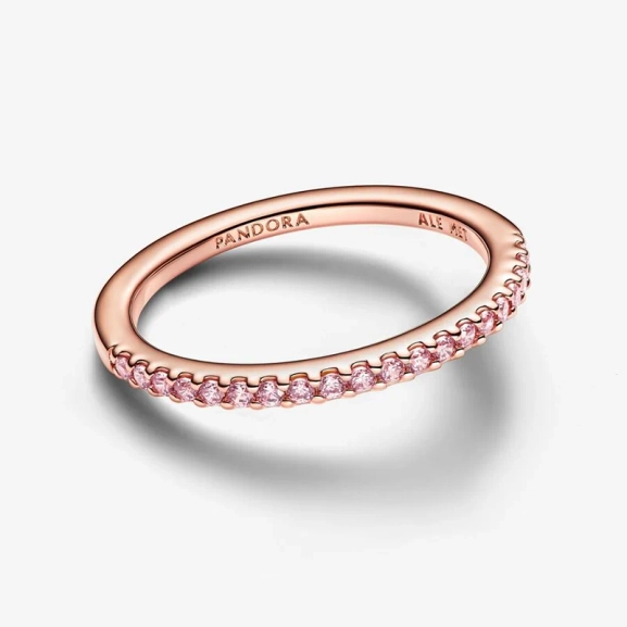 Ring med Rosa Glittrande Stenar Rosé - PANDORA - 1-2 dagar leverans - Gratis paketinslagning