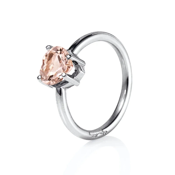 Lovely Heart Ring White Gold - Efva Attling - Vackra & betydelsefulla smycken - Fri frakt