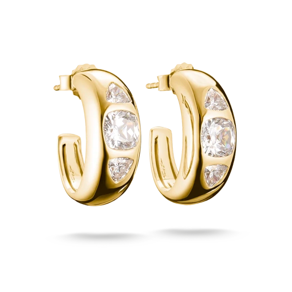 Creole earrings Bold Elegance Gold - Thomas Sabo - Suuri valikoima & ilmainen lahjapaketointi - Nordic Spectra
