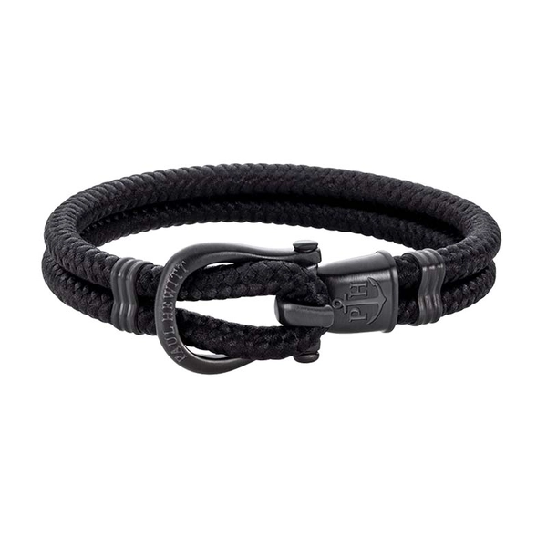 Nylon Phinity Armband Svart/Svart - Paul Hewitt armband - Snabb frakt & paketinslagning - Nordicspectra.se