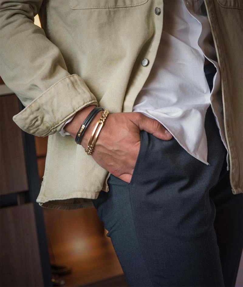 BENJAMIN Kedja Armband Guld - AROCK - Snabb frakt & paketinslagning - Nordicspectra.se