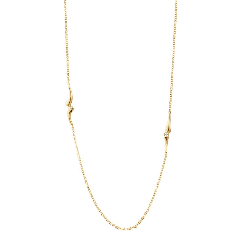 Georg Jensen - Magic Halsband Sautoir Guld med 0.28 ct Diamanter