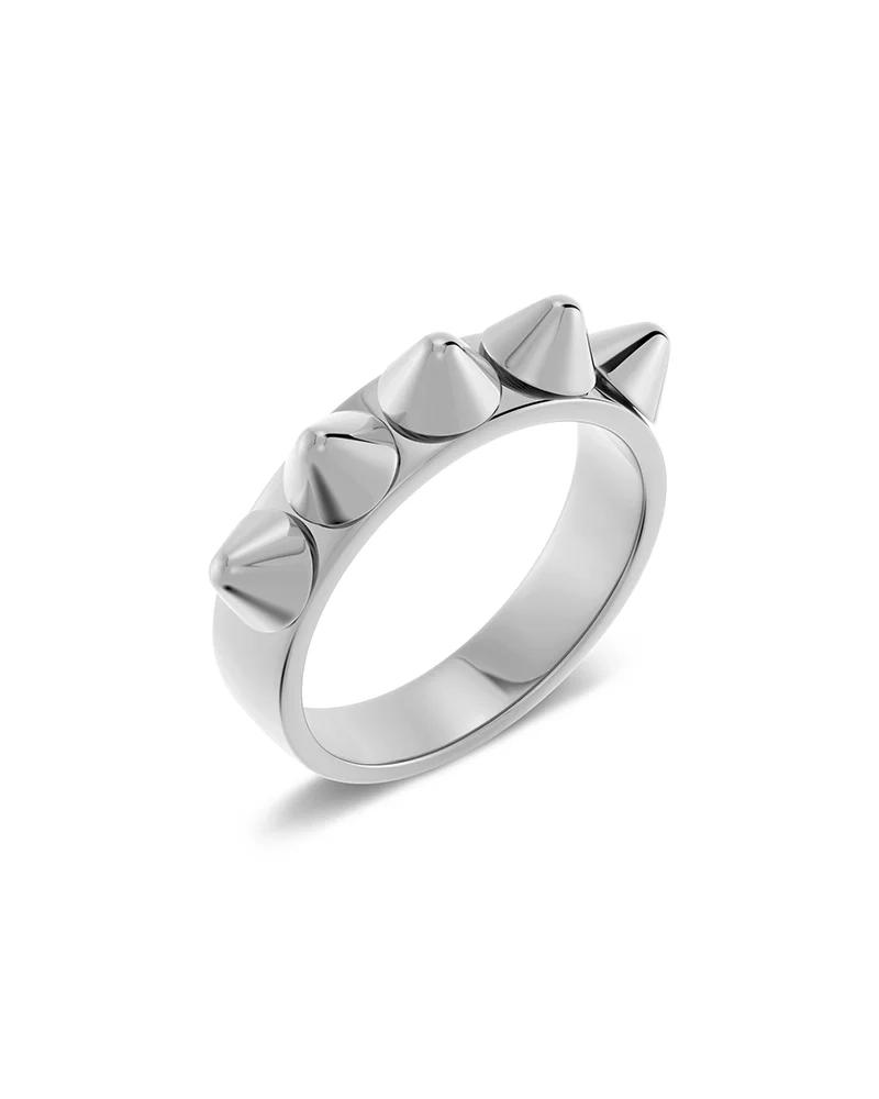 Peak Ring Single Silver