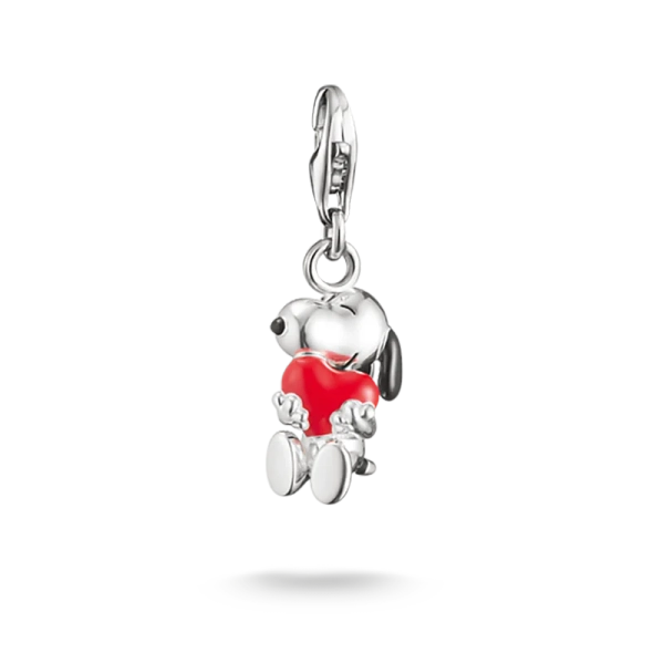 Charm-Anhänger Snoopy & Herz PEANUTS Original Silber - Thomas Sabo - Nordic Spectra