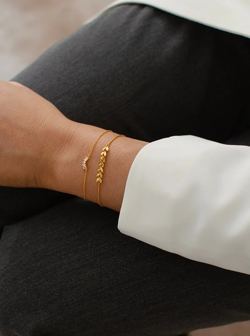 Layers Simone Bracelet Gold - Syster P - Snabb leverans & Gratis paketinslagning - Nordic Spectra