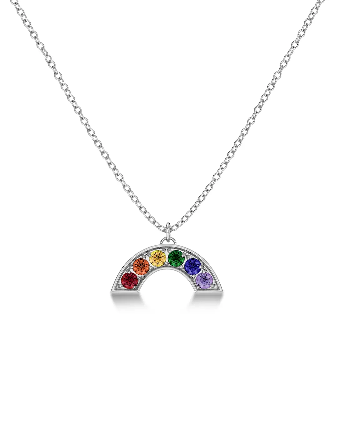 Rainbow Necklace Steel - Edblad - Snabba leveranser - Gratis paketinslagning