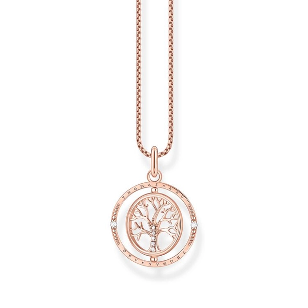 Halsband Snurrande Tree Of Love Rosé - Thomas Sabo berlock - Snabb frakt & paketinslagning - Nordicspectra.se