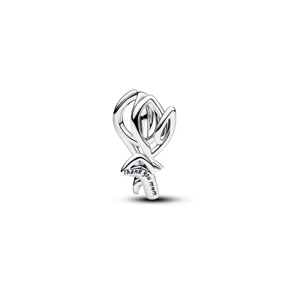 Tulpen-Charm von Pandora Moments aus elegantem Sterlingsilber