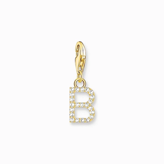 Buchstabe B Gold Steinanhänger - Thomas Sabo - Nordic Spectra