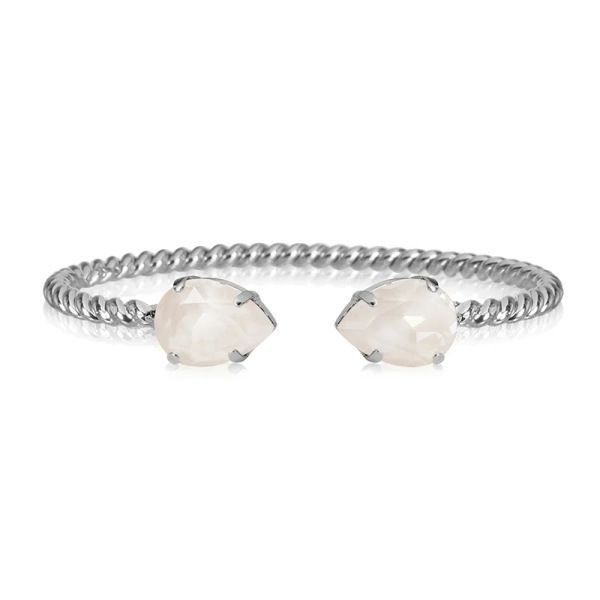 Mini Drop Bracelet Rhodium Electric White - Caroline Svedbom - Snabb frakt & paketinslagning - Nordic Spectra