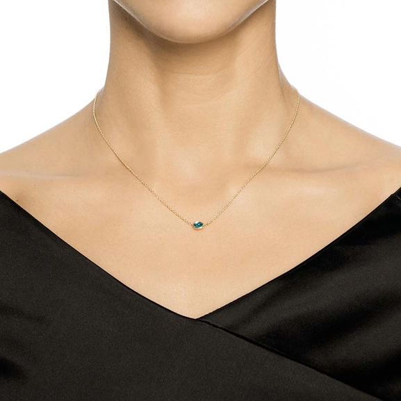Love Bead Necklace Gold - Topaz - Efva Attling ringar - Snabb frakt & paketinslagning - Nordicspectra.se
