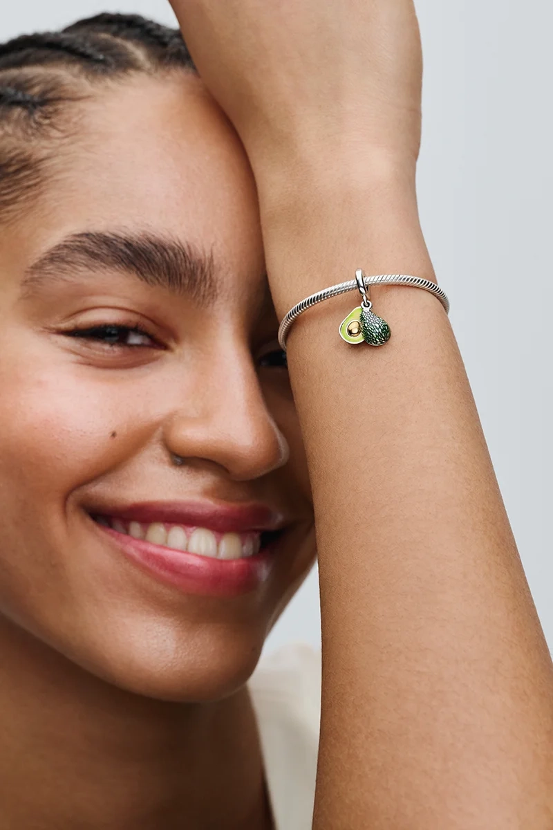 Avokado Dubbel Hängberlock - PANDORA - 1-2 dagar leverans - Gratis paketinslagning