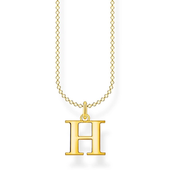 Kette Buchstabe Gold - H von Thomas Sabo, Schneller Versand - Nordicspectra.de