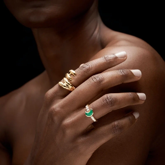 Claw Double Ring Gold - Maria Nilsdotter - 1-2 dagars leverans - Nordic Spectra