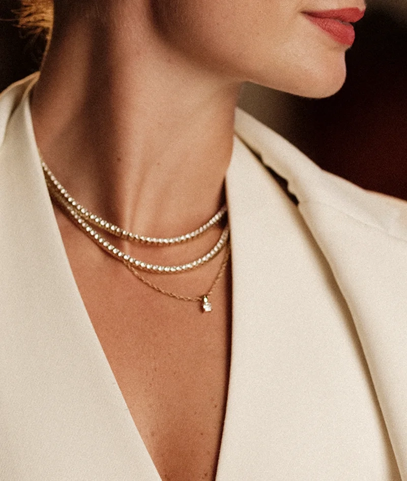 ADELE Halsband Stål - Astrid & Agnes - Nordic Spectra