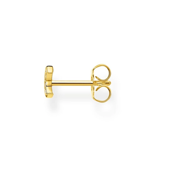 Einzel Ohrstecker Mond Pavé Gold von Thomas Sabo, Schneller Versand - Nordicspectra.de
