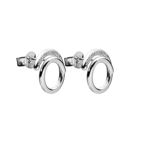 Loop Stone Ear Silver -CU Jewellery - Snabb frakt & paketinslagning - Nordicspectra.se