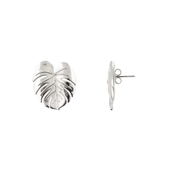 Palm Leaf Earrings Silver - Emma Israelsson - Suuri valikoima & ilmainen lahjapaketointi - Nordicspectra.fi