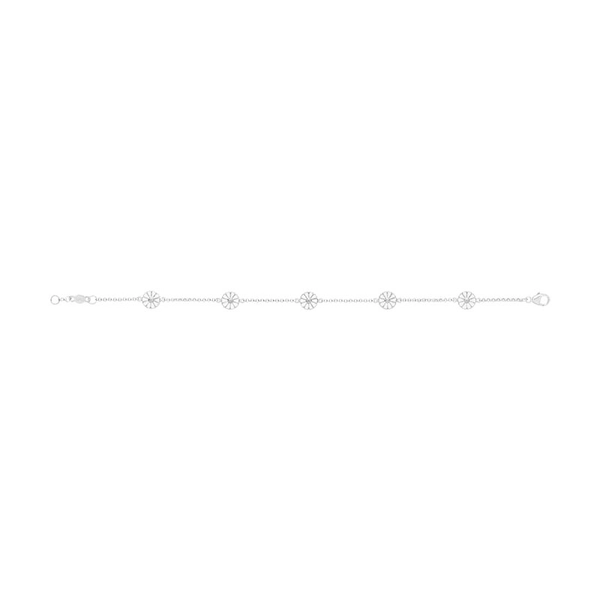 Daisy Mini Rannekorut Hopea & Valkoinen Emali - Georg Jensen - Suuri valikoima & ilmainen lahjapaketointi - Nordicspectra.fi
