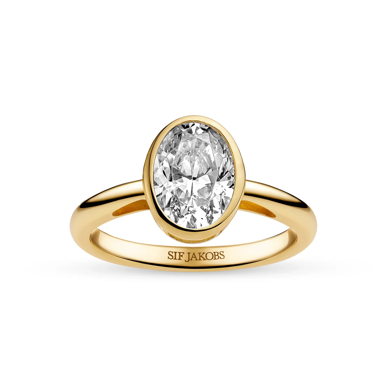 Sif Jakobs - Sardinien Ovale Grande Ring Guld