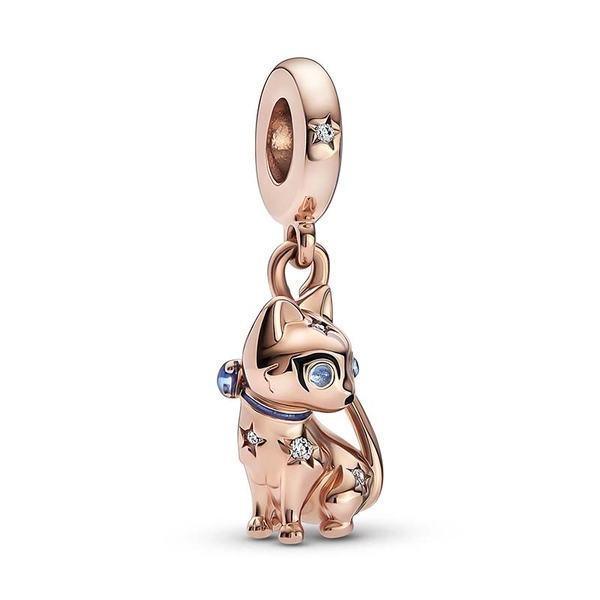 Sparkling Pet Cat Dangle Hängberlock - PANDORA - Snabb frakt & paketinslagning - Nordicspectra.se