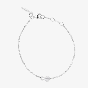 Hortensia Tropfenarmband aus Silber mit organischen Blütenblattformen