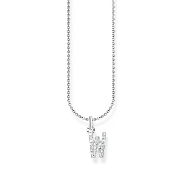 Kette mit Buchstaben-Anhänger W - Thomas Sabo - Nordic Spectra