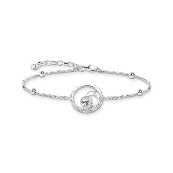 Armband Welle Mit Steinen Silber von Thomas Sabo, Schneller Versand - Nordicspectra.de