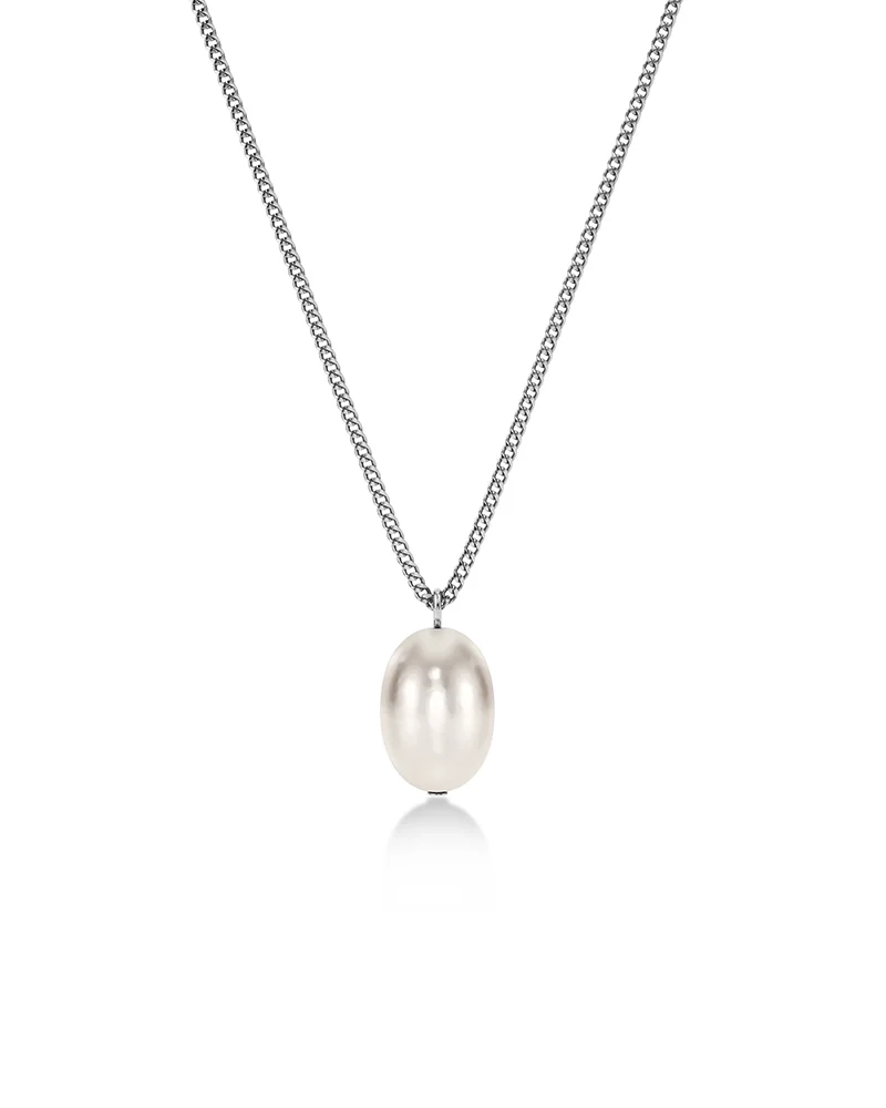 Perla Necklace L Silver