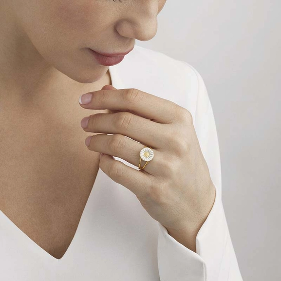 Daisy Ring Guldpläterat Silver Liten - Georg Jensen ringar - Snabb frakt & paketinslagning - Nordicspectra.se
